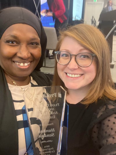 Hannah Sankan & Kara Krawiec at ProLiteracy Conference